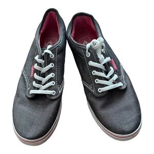 Vans Womens Shoes Low Top Canvas  Sneakers grey pink size 7 721356